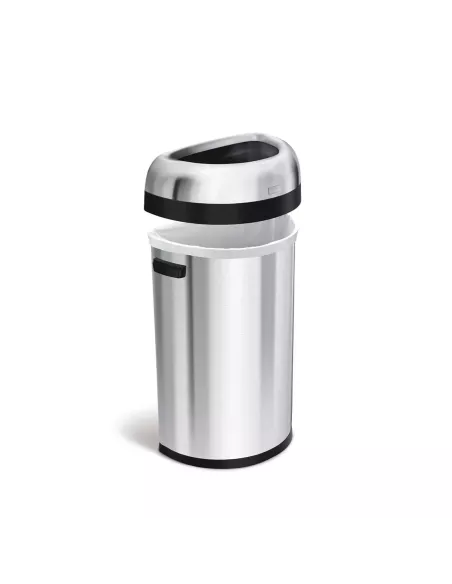 Poubelle de Bureau Demi Lune 60L Ouverte - Simplehuman