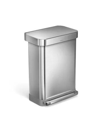 Poubelle Cuisine Design 55L Inox Brossé - Simplehuman