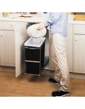 Poubelle Coulissante pour placard  - 1 Bac - 30L 2