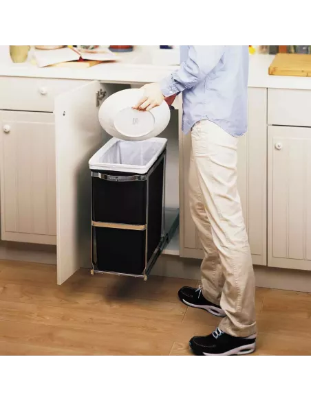 Poubelle Cuisine Coulissante 30L - Simplehuman