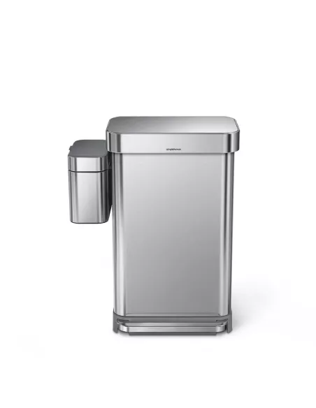 Poubelle Compost Cuisine 4L Acier Inoxydable Brossé - Simplehuman