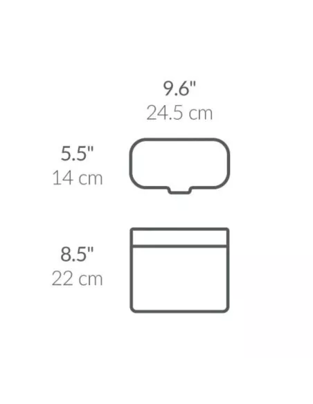 Poubelle Compost Cuisine 4L Acier Inoxydable Brossé - Simplehuman
