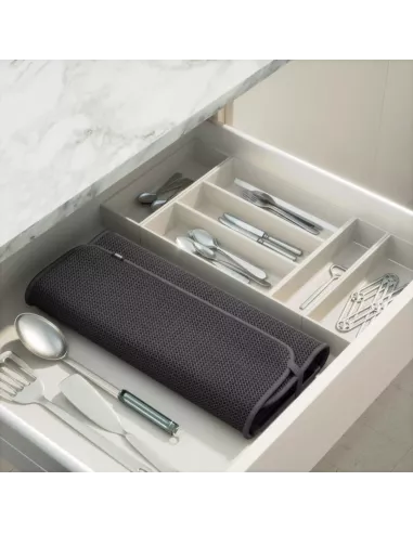 Egouttoir à vaisselle Udry avec tapis - Anthracite