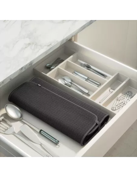 Egouttoir à vaisselle Udry avec tapis - Anthracite