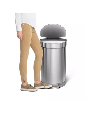 Poubelle 45L demi-lune à pédale - Simplehuman 2