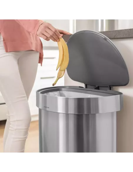 Poubelle 45L demi-lune à pédale - Simplehuman