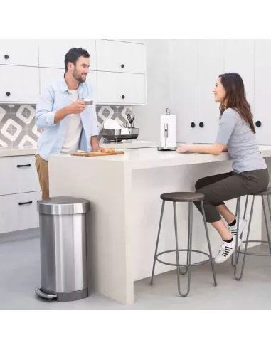 Poubelle 45L demi-lune à pédale - Simplehuman