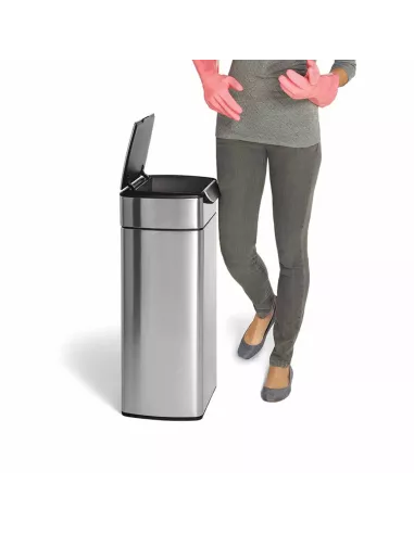 Poubelle 30L à Touch-bar rectangulaire - Simplehuman