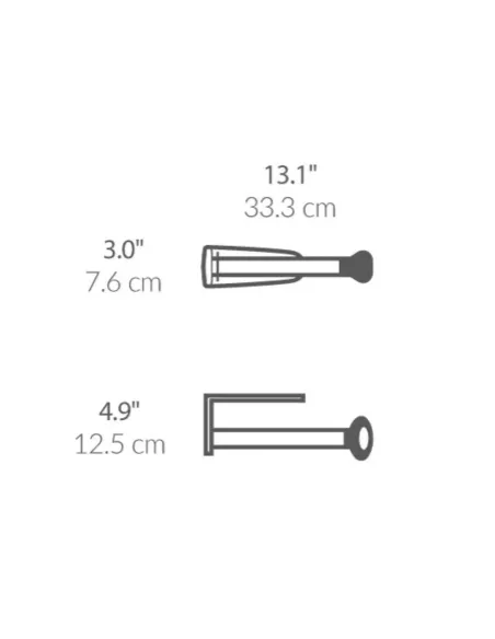 Porte Essuie Tout Mural Inox - Simplehuman