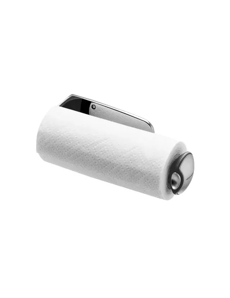 Porte Essuie Tout Mural Inox Brillant  (l 23cm) - Simplehuman