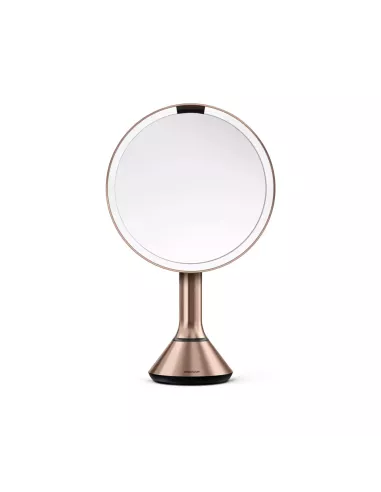Miroir Grossissant X5 à capteur - Rose doré - Simplehuman