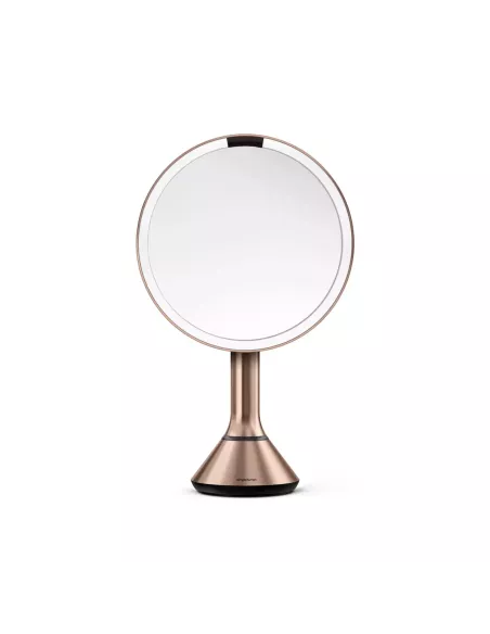 Miroir Grossissant X5 à capteur - Rose doré - Simplehuman