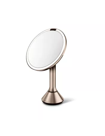 Miroir Grossissant X5 à capteur - Rose doré - Simplehuman