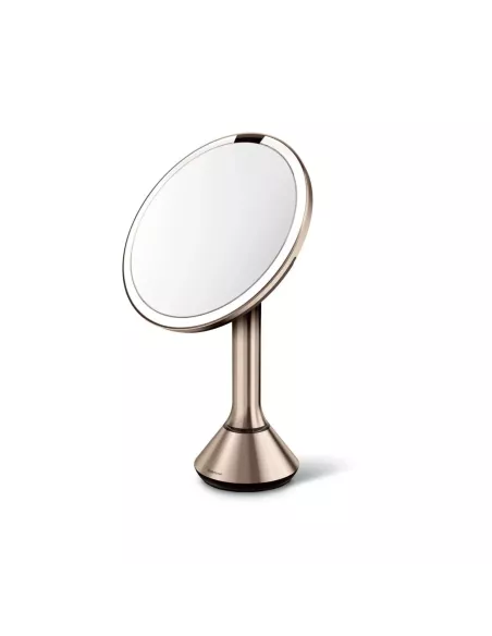 Miroir Grossissant X5 à capteur - Rose doré - Simplehuman