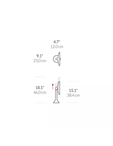 Miroir Grossissant X5 à capteur - Rose doré - Simplehuman