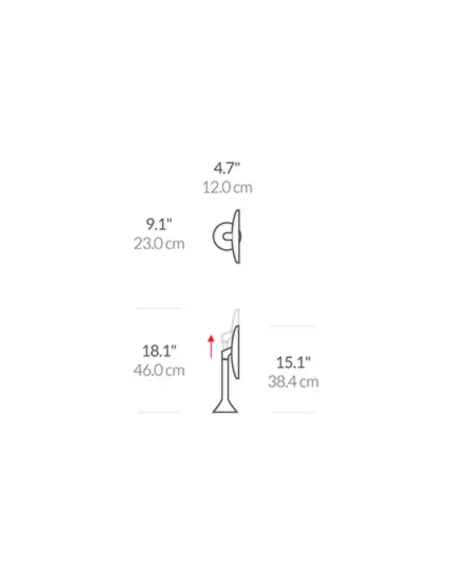 Miroir Grossissant X5 à capteur - Rose doré - Simplehuman