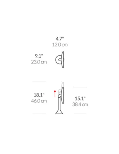 Miroir Grossissant X5 à capteur - Blanc - Simplehuman