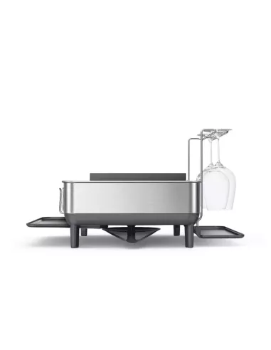 Egouttoir Vaisselle Gris Acier Inoxydable - Simplehuman