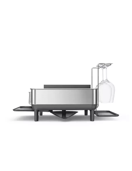 Egouttoir Vaisselle Gris Acier Inoxydable - Simplehuman