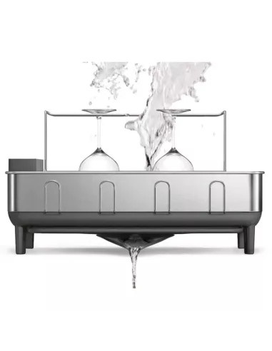 Egouttoir Vaisselle Gris Acier Inoxydable - Simplehuman