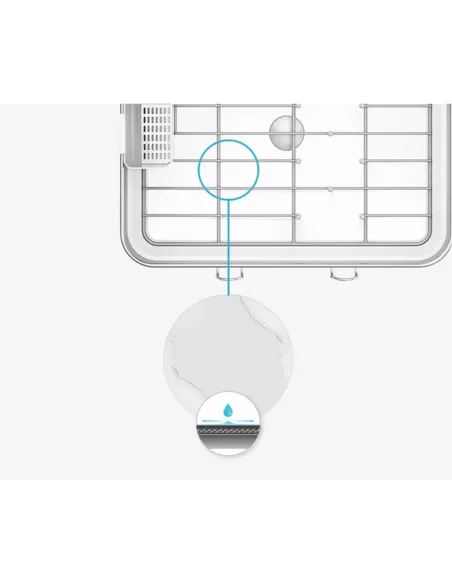 Egouttoir Vaisselle Gris Acier Inoxydable - Simplehuman