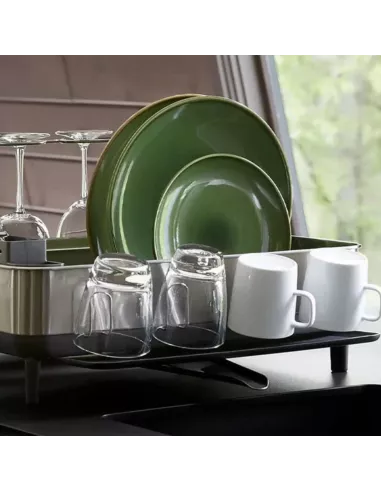 Egouttoir Vaisselle Gris Acier Inoxydable - Simplehuman