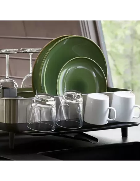 Egouttoir Vaisselle Gris Acier Inoxydable - Simplehuman