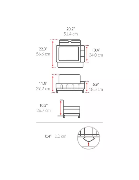 Egouttoir Vaisselle Gris Acier Inoxydable - Simplehuman