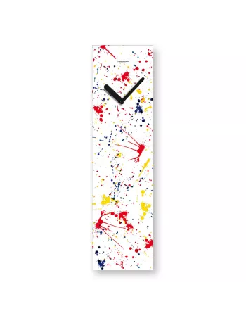 Horloge design inspirée par l'artiste Jackson POLLOCK fabrication Italienne Créativando