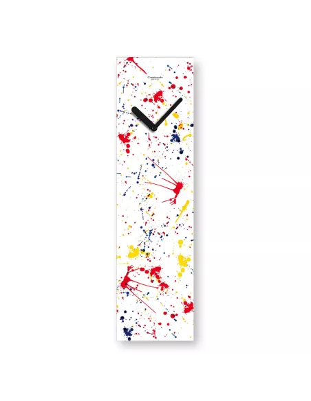 Horloge design inspirée par l'artiste Jackson POLLOCK fabrication Italienne Créativando
