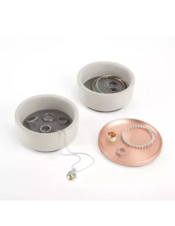 Boîte à bijoux Tesora béton cuivre 2