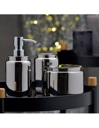 Boîte à Coton Faber - Inox Brillant