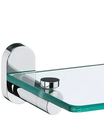 Etagère murale en verre sans trous de 50cm de long ! 2