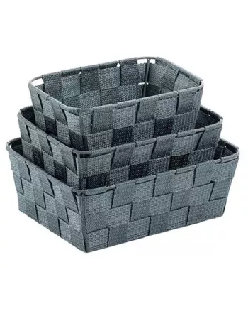 Lot de 3 corbeilles de rangements grand format