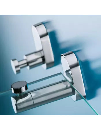 Patère murale simple - Lucido - Inox Brillant 2