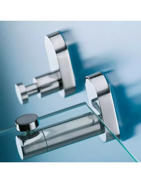 Patère murale simple - Lucido - Inox Brillant