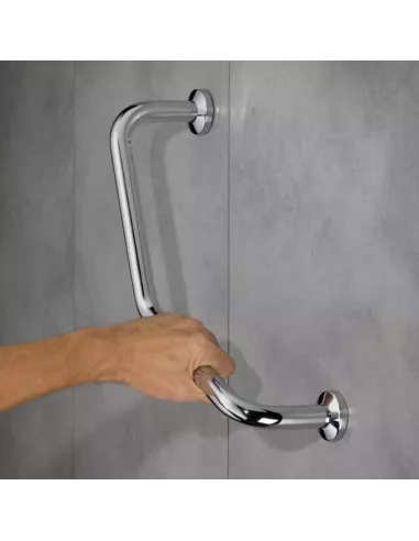 Poignée coudée de maintien de douche Mano