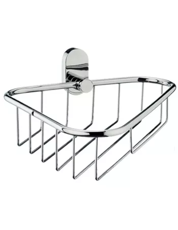 Porte Savon Douche Angle Droit Inox Brillant Lucido