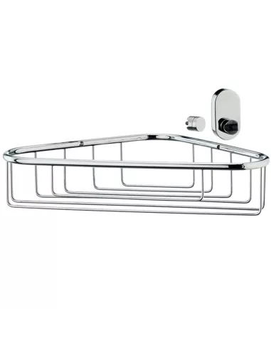 Porte Savon Douche Angle Droit Inox Brillant Lucido