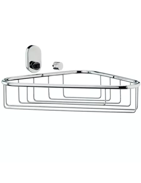 Porte Savon Douche Angle Gauche Inox Brillant Lucido