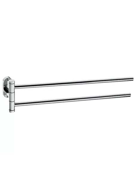 Porte Serviette Mural double Articulé - Lucido - 43cm - Inox Brillant