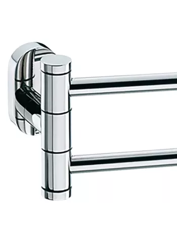 Porte Serviette Mural double Articulé - Lucido - 43cm - Inox Brillant 2