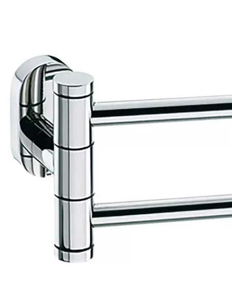 Porte Serviette Mural double Articulé - Lucido - 43cm - Inox Brillant