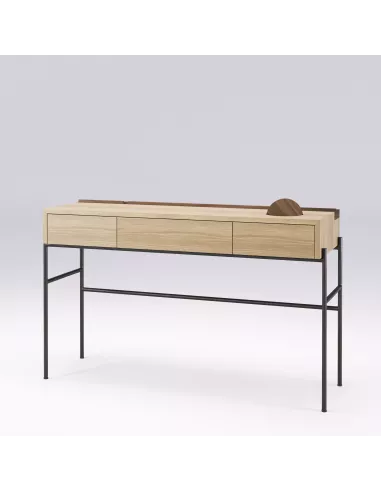 Console minimaliste en chêne Massif - Concierge - Faite main - Wewood