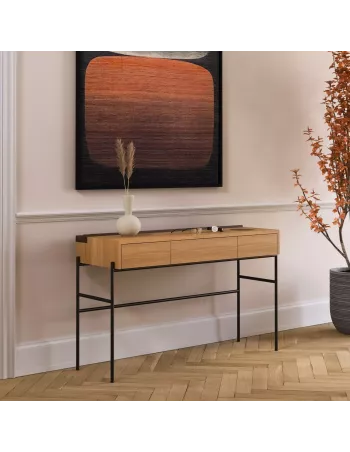 Console minimaliste en chêne Massif - Concierge - Faite main - Wewood 2