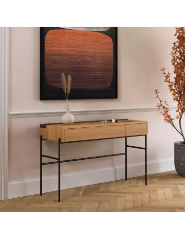 Console minimaliste en chêne Massif - Concierge - Faite main - Wewood