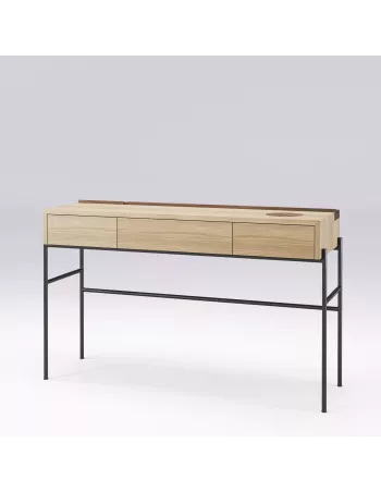 Console minimaliste en chêne Massif - Concierge - Faite main - Wewood