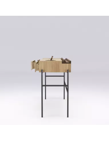 Console minimaliste en chêne Massif - Concierge - Faite main - Wewood