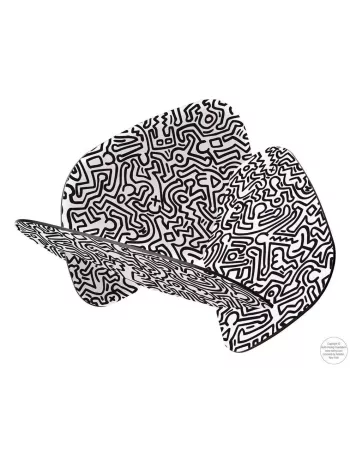 Pote revue made in Italie Keith Haring en bois design