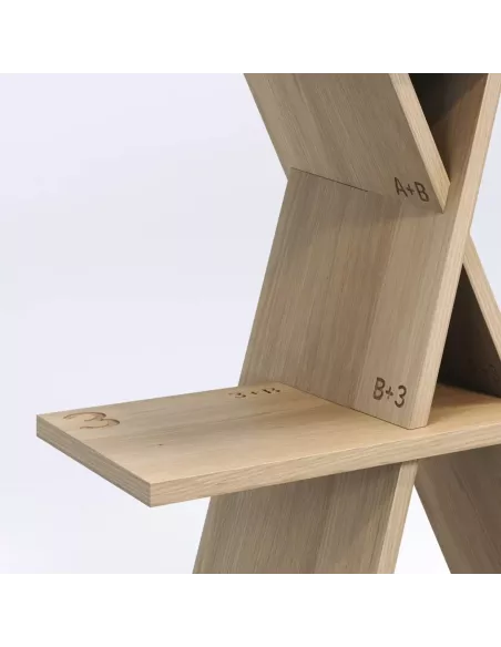 Etagère Design XI - en MDF Plaqué bois naturel